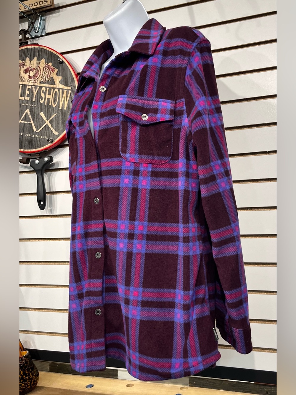 Eddie Bauer fleece shacket size large - Picture 3 of 8